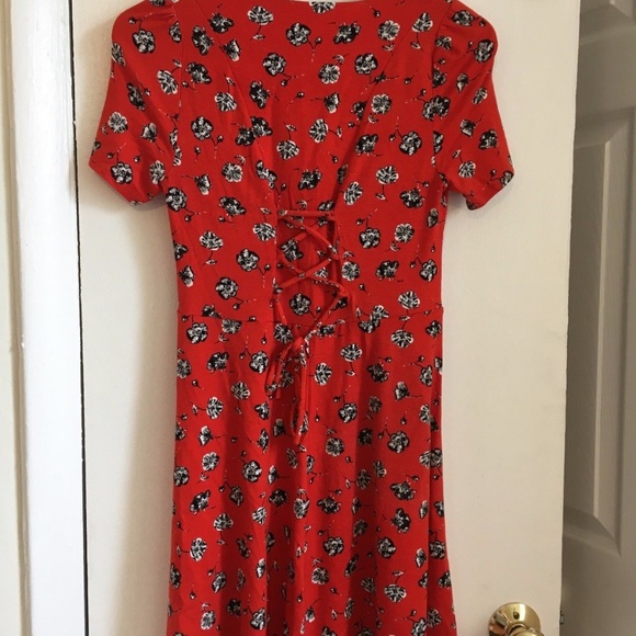 Philosophy red floral sundress XS 2 0 - Picture 2 of 4
